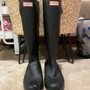 Womens refined slim matte hunter rainboots